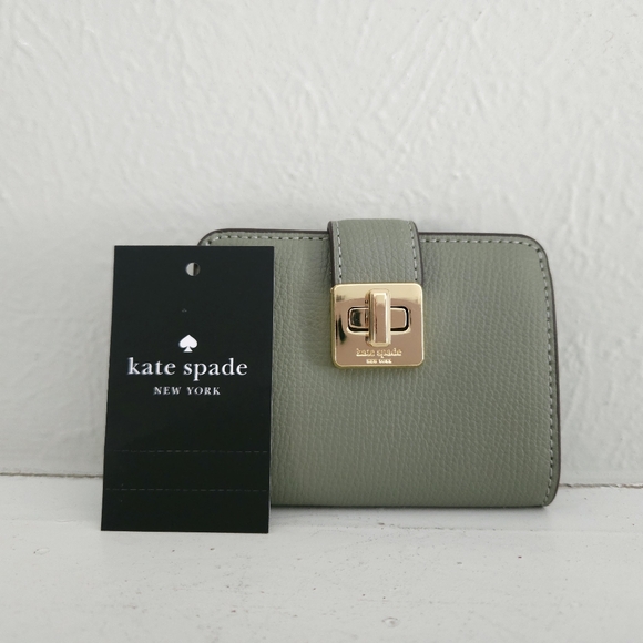 kate spade Handbags - NWT Kate Spade Phoebe Refined Leather Card Case Wallet- Dusky Pine